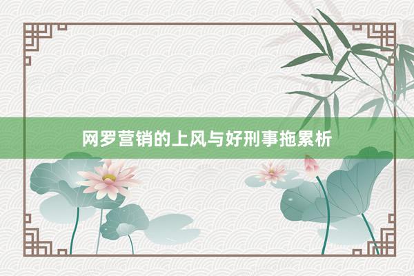 网罗营销的上风与好刑事拖累析